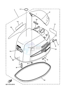 F50D drawing TOP-COWLING