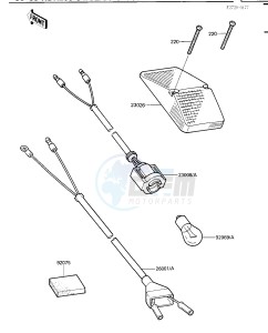 KDX 200 C [KDX200] (C1-C3) [KDX200] drawing TAILLIGHT-- S- -