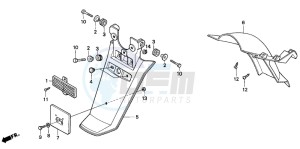 PK50S WALLAROO drawing REAR FENDER