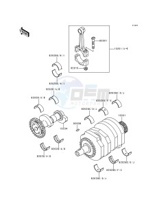 EX 250 F [NINJA 250R] (F10-F14) [NINJA 250R] drawing CRANKSHAFT