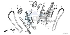 VFR1200XC drawing CAM CHAIN/TENSIONER