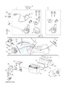 YP125RA (ABS) X-MAX125 ABS X-MAX125 ABS (2ABE) drawing ELECTRICAL 1