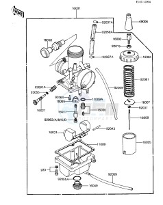 KX 60 A [KX60] (A1-A2) [KX60] drawing CARBURETOR -- KX60-A1- -