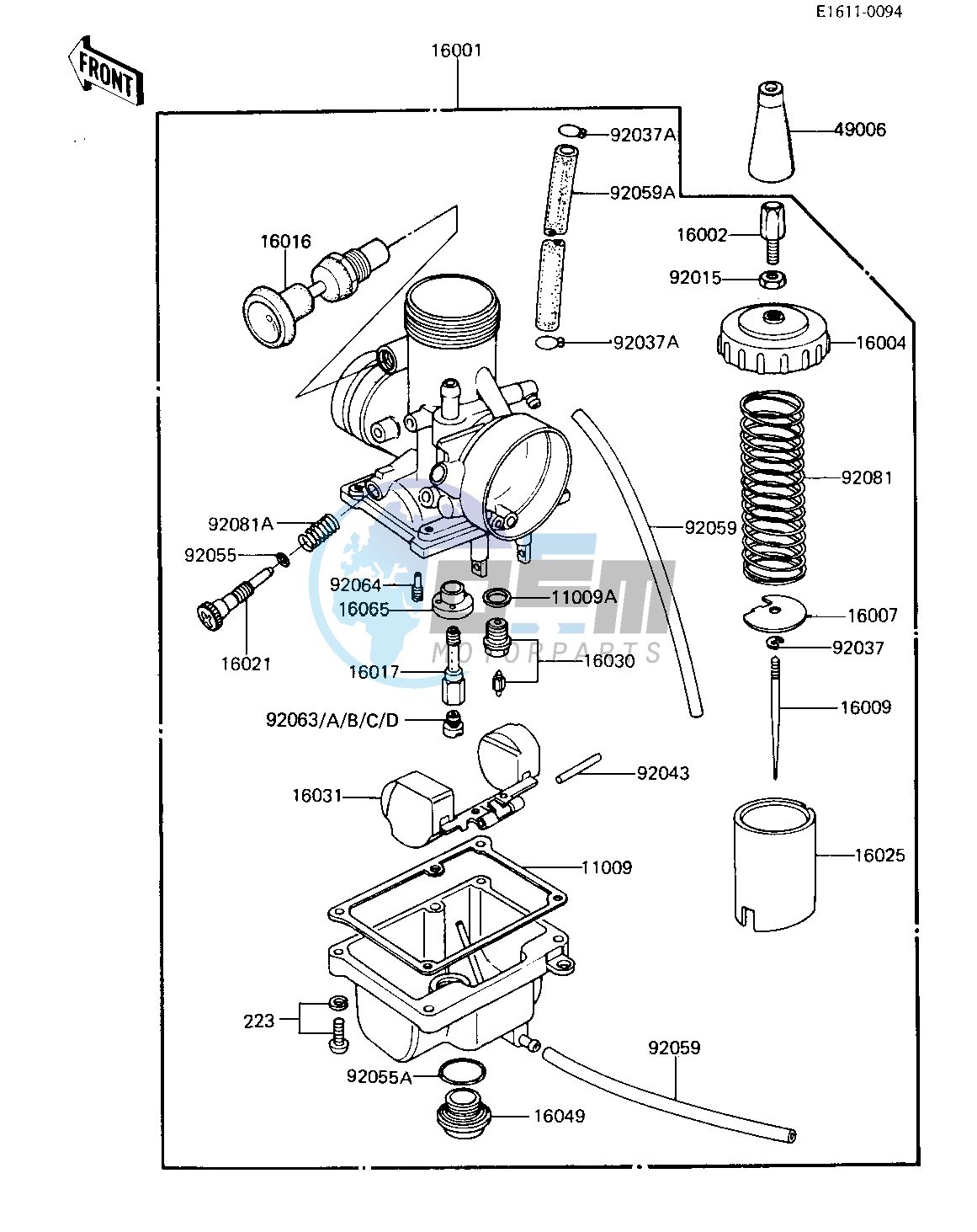 CARBURETOR -- KX60-A1- -