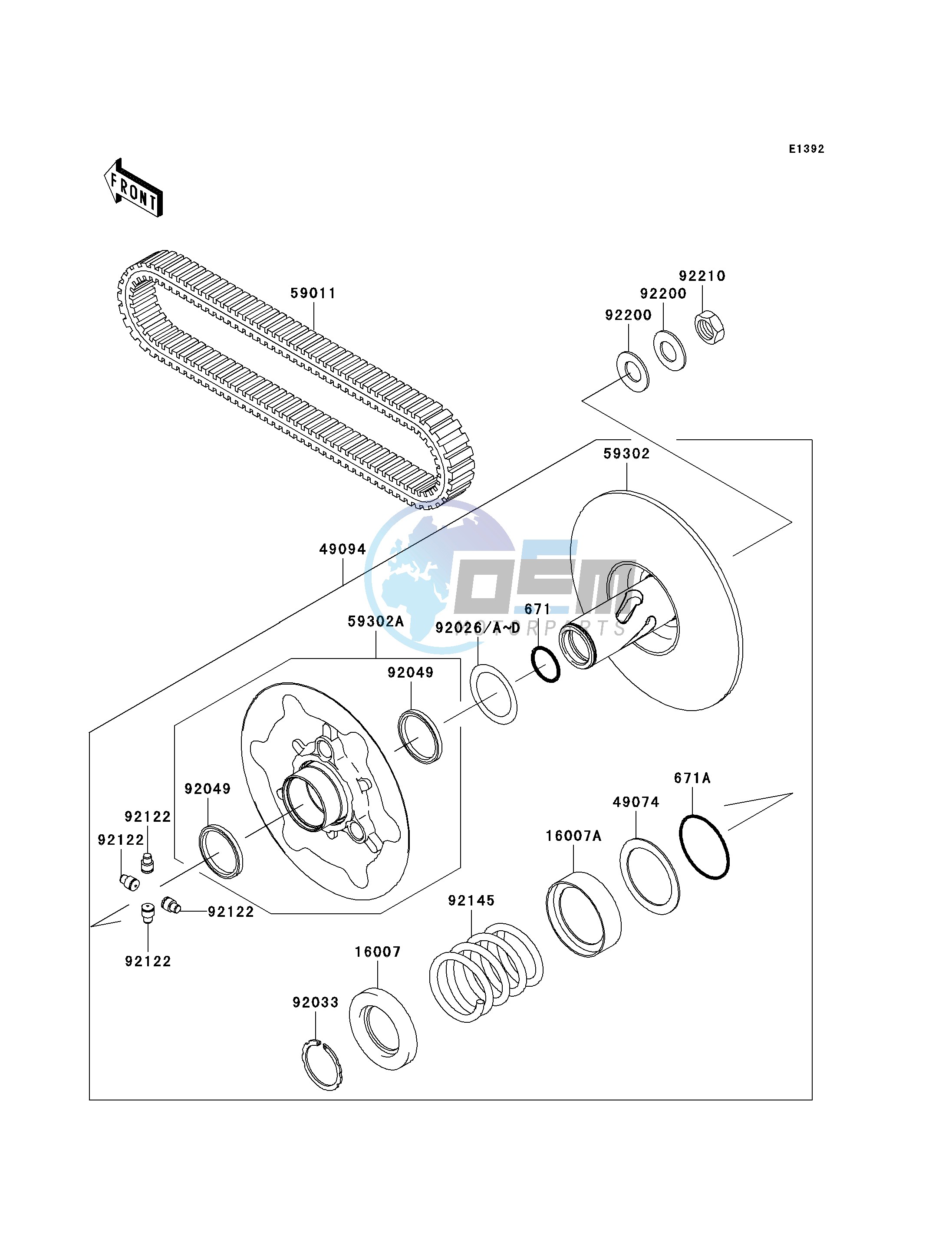 DRIVEN CONVERTER_DRIVE BELT