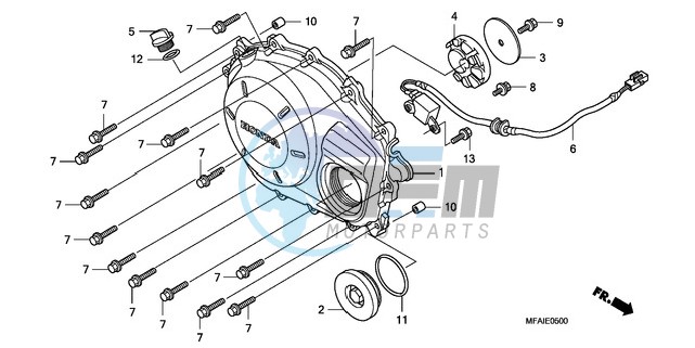 RIGHT CRANKCASE COVER