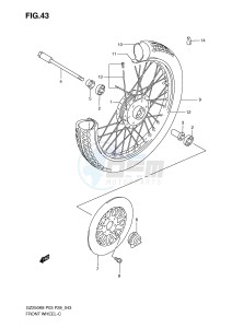 GZ250 (P3) drawing FRONT WHEEL