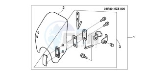 VF750C drawing WIND SHIELD