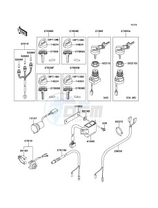 KVF360 4x4 KVF360ACF EU GB drawing Ignition Switch