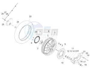 Medley 125 4T ie ABS (APAC) drawing Rear wheel