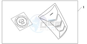 CB600FA9 Spain - (SP / ABS) drawing TANKPAD / FUEL LID COVER