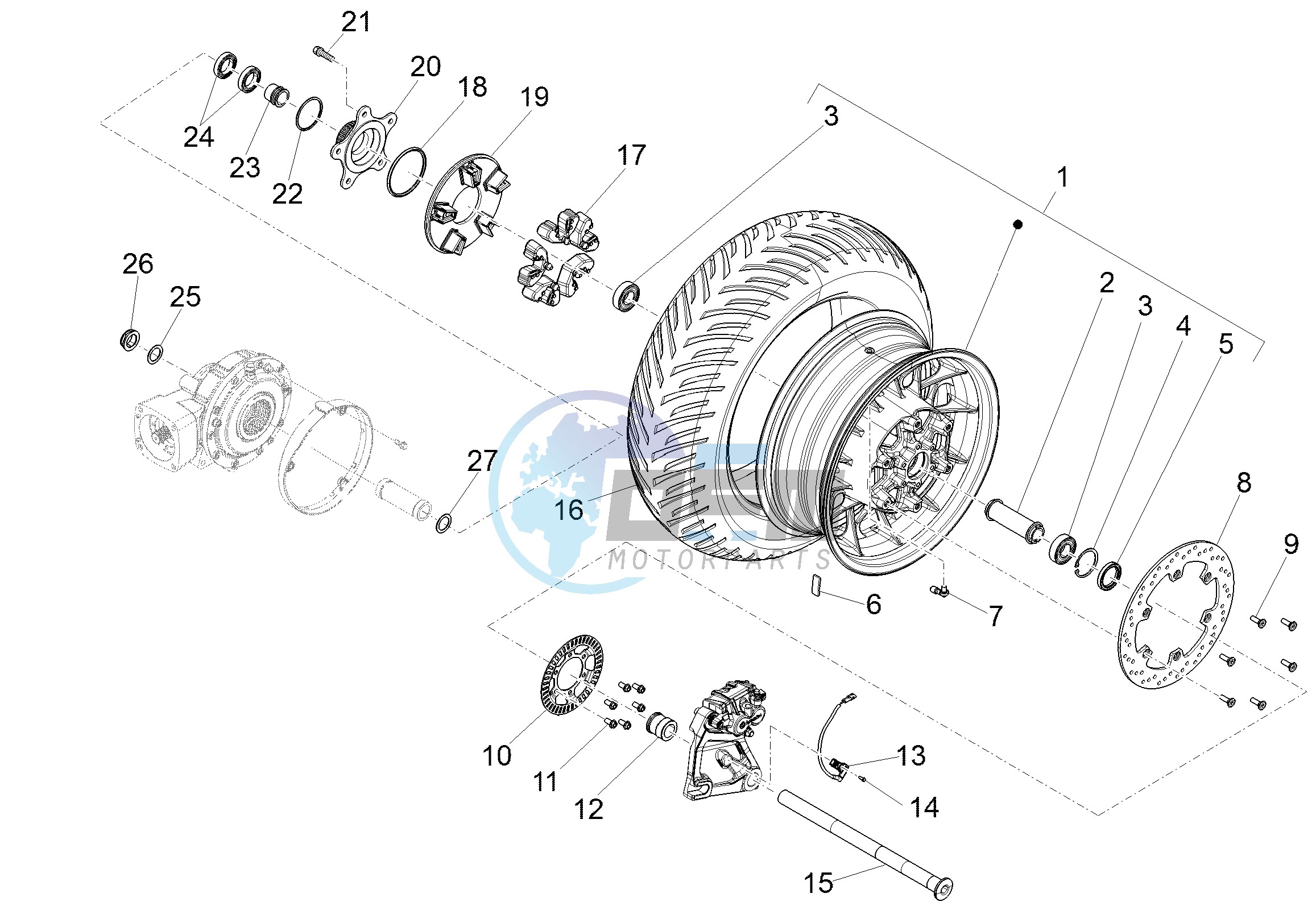 Rear wheel