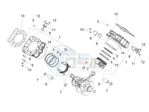 SHIVER 900 ABS (APAC) drawing Cylinder - Piston