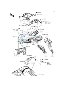 NINJA_ZX-6R ZX636EFF FR GB XX (EU ME A(FRICA) drawing Rear Fender(s)