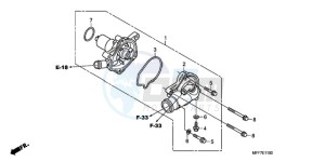 XL700VA9 France - (F / ABS CMF) drawing WATER PUMP