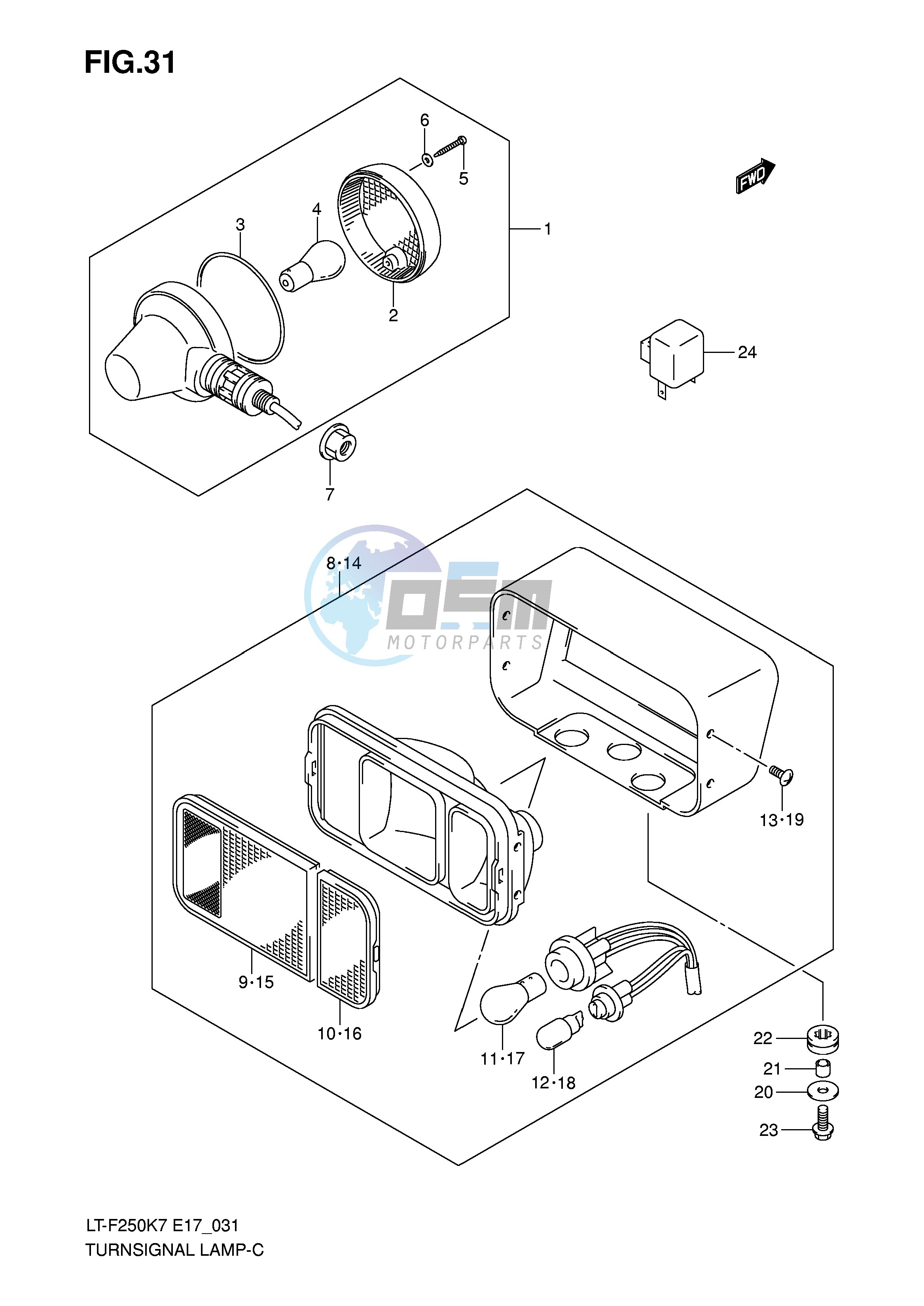 TURNSIGNAL LAMP (E4)