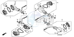 CBR600RA9 Korea - (KO / ABS MK) drawing WINKER (3)