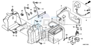 TRX680FAF TRX680 Europe Direct - (ED) drawing BATTERY