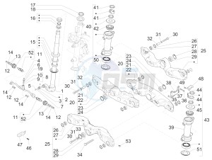 MP3 300 LT BUSINESS - SPORT ABS - ENJOY (EMEA) drawing Fork/steering tube - Steering bearing unit