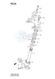 JR80 (P28) drawing STEERING STEM