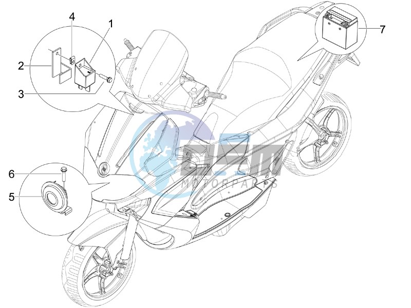 Remote control switches - Battery - Horn