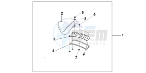 VT750DCB SHADOW SPIRIT drawing SINGLE SEAT