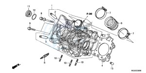 NC700DD INTEGRA E drawing CYLINDER HEAD