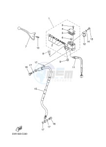 XT660R (5VKL 5VKL 5VKL 5VKL) drawing FRONT MASTER CYLINDER