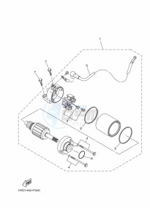 YZF320-A YZF-R3 (B2X2) drawing STARTING MOTOR