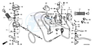 TRX420TMC drawing HANDLE LEVER/ SWITCH/ CABLE