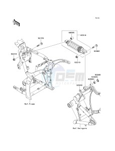 VN 2000 D [VULCAN 2000 LIMITED] (6F) D6F drawing SUSPENSION_SHOCK ABSORBER