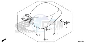 TRX420FA1E TRX420 Europe Direct - (ED) drawing SEAT