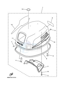 F13-5AEHL drawing FAIRING-UPPER