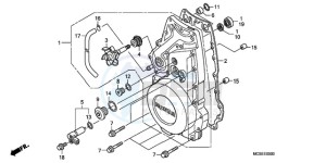 ST1300A9 ED / ABS MME drawing FRONT CRANKCASE COVER