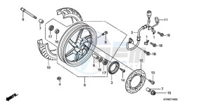 SH300AR9 UK - (E / ABS MKH SPC) drawing FRONT WHEEL