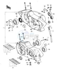 KDX 420 B [KDX420] (B1) [KDX420] drawing CRANKCASE