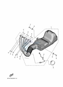 MT-09 SP MTN890D (BAMA) drawing EXHAUST