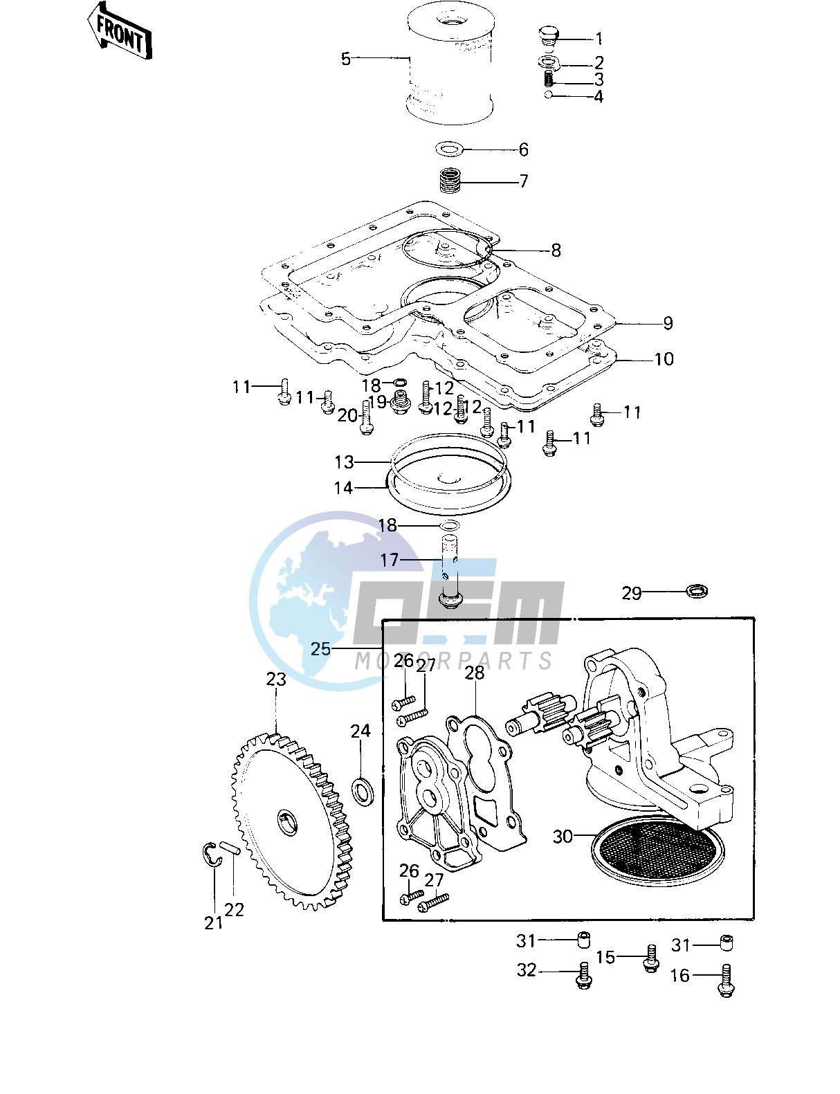 OIL PAN_OIL PUMP_OIL FILTER -- 80 D3- -