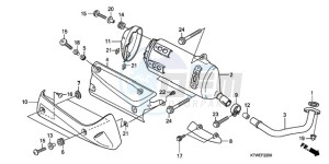 SH300AR9 UK - (E / ABS MKH SPC TBX) drawing EXHAUST MUFFLER