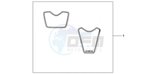 CBR1000RA9 KO / ABS HRC MME drawing RACING STICKERSSET