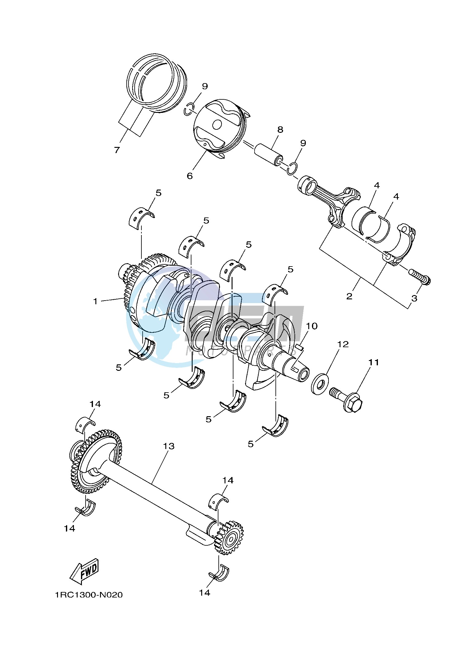 CRANKSHAFT & PISTON