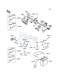 KVF360 4x4 KVF360ADF EU GB drawing Chassis Electrical Equipment