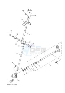 YXZ1000 YXZ10YMXJ (2HCR) drawing SHIFT SHAFT