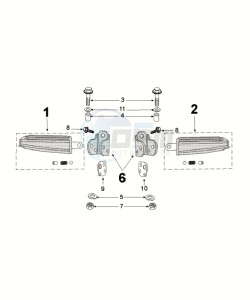 KISBEE 50 A SLN drawing FOOTREST