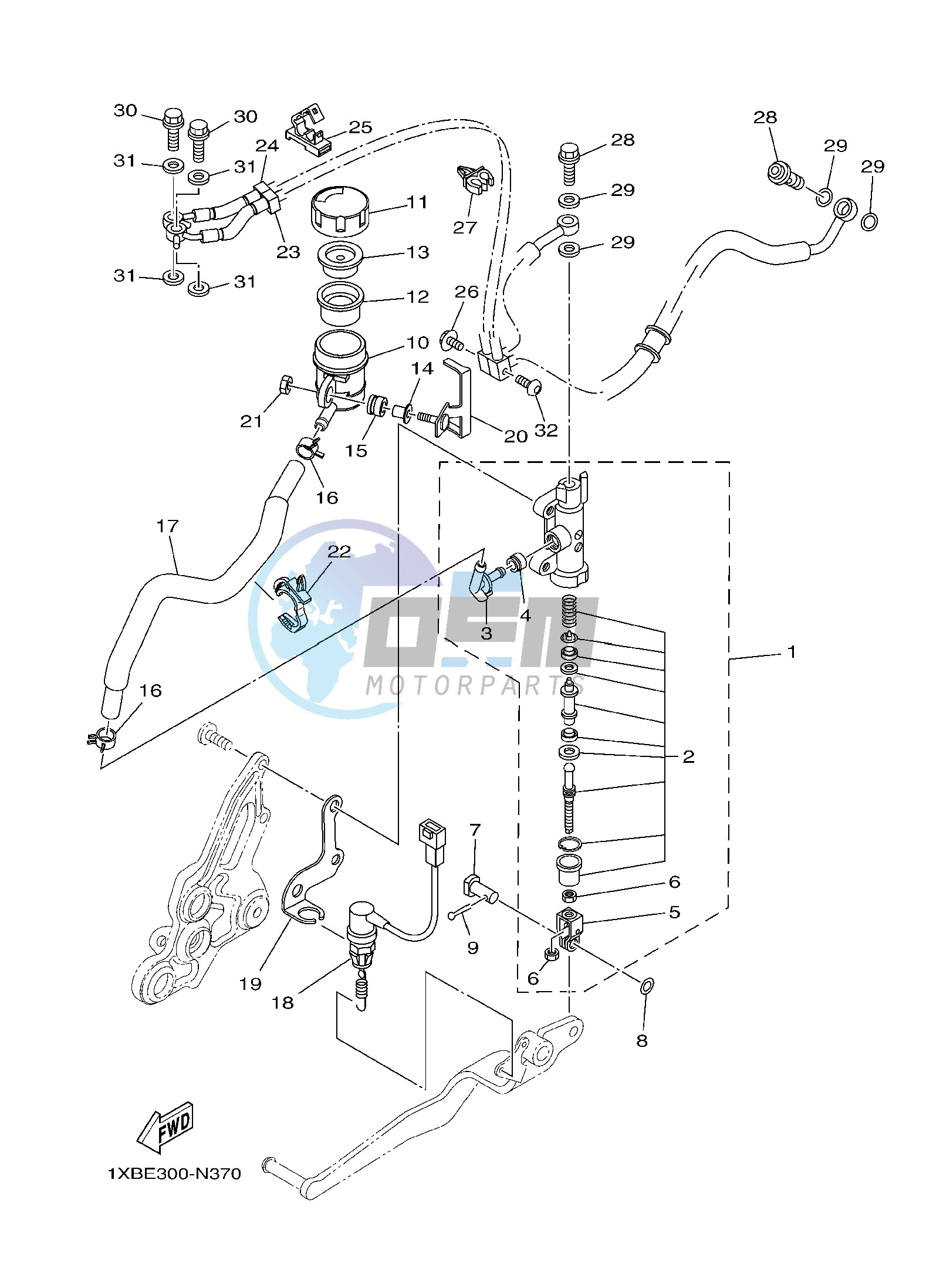 REAR MASTER CYLINDER