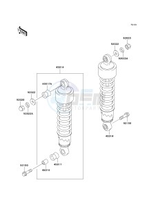 BN 125 A [ELIMINATOR 125] (A6F-A9F) A9F drawing SUSPENSION_SHOCK ABSORBER