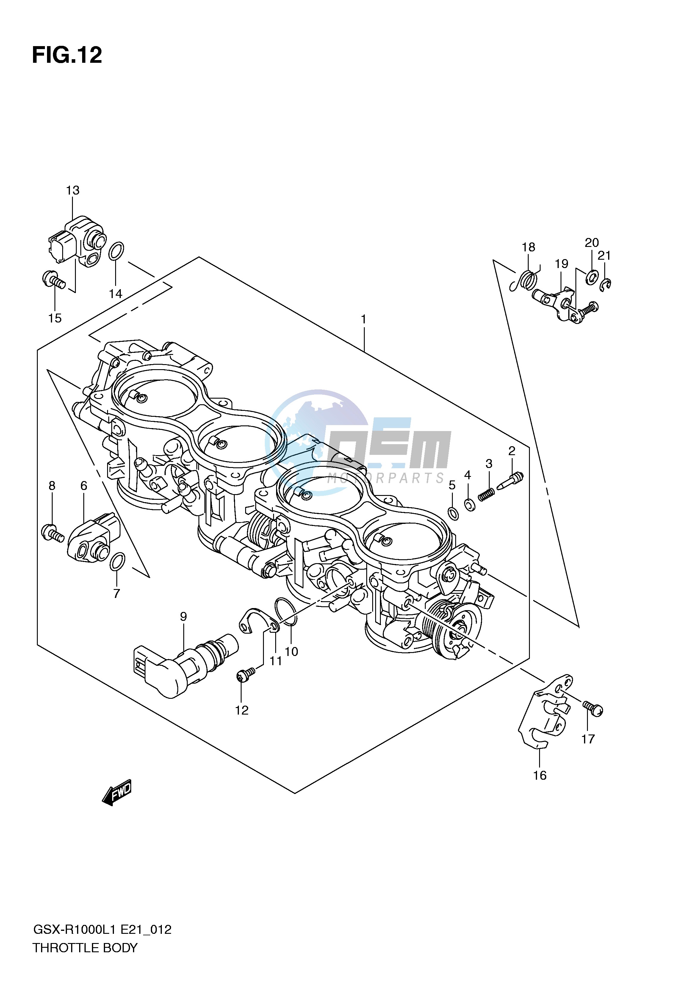 THROTTLE BODY (GSX-R1000L1 E14)