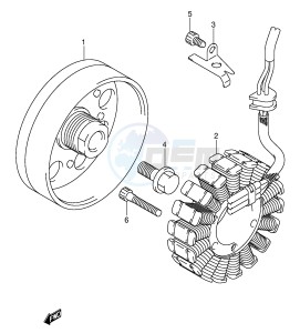 GSX-R600 (E2) drawing GENERATOR