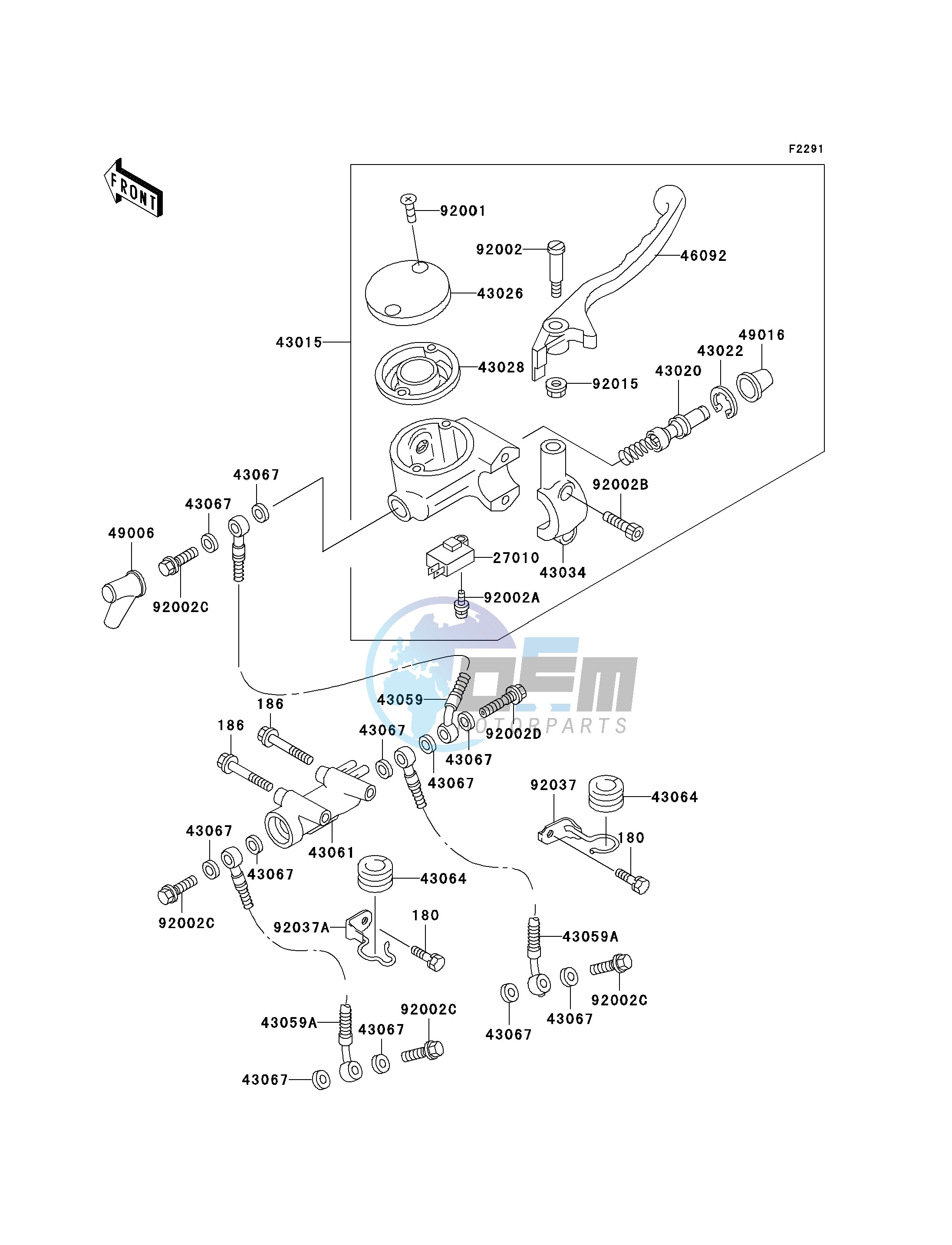 FRONT MASTER CYLINDER-- P20- -