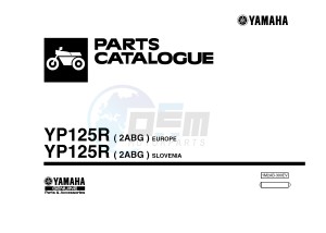 YP125R X-MAX125 X-MAX125 (2ABG 2ABG) drawing .1-Front-Page